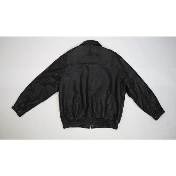 American Classics Leather Jacket Mens XL Colebrook Bomber Vintage Zip